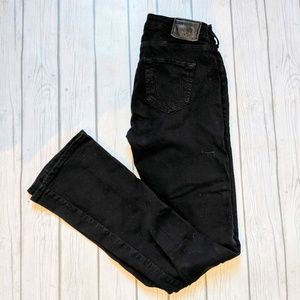 True Religion Jennie Curvy Bootcut Black Jeans